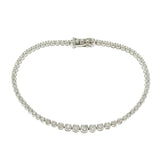 Graduated Diamond Tennis Bracelet in 14KT White Gold - 1.00 CT