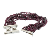 Vintage Retro Era Garnet and Diamond Bracelet