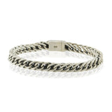 Men’s Sterling Silver Square Link Bracelet