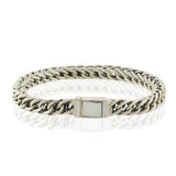 Men’s Sterling Silver Square Link Bracelet