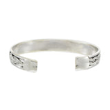 Louis Martin Sterling Silver Flat Braided Open Bangle