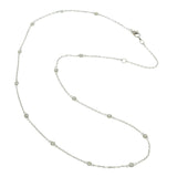 14KT White Gold Diamonds by the Yard Necklace – 18 Inches, 0.50CTW