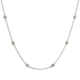 14KT White Gold Diamonds by the Yard Necklace – 18 Inches, 0.50CTW