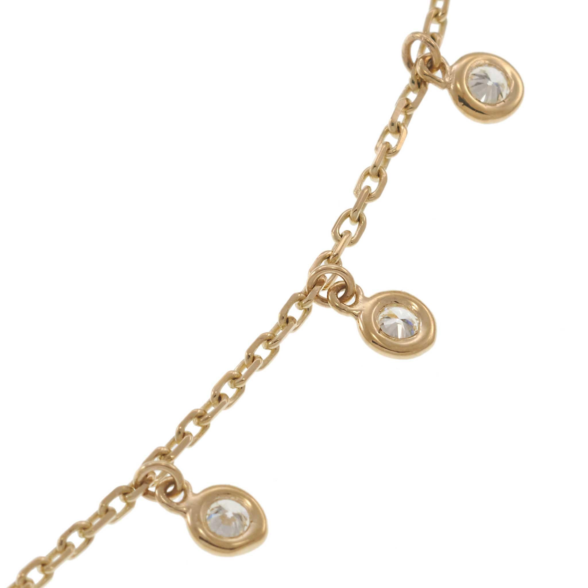 14KT Yellow Gold Diamond Drop Necklace – 18 Inches, 0.50CTW