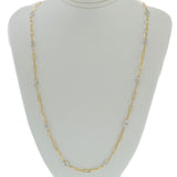14KT Two-Tone Gold Diamonds by the Yard Paperclip Link Necklace – 1.50CTW