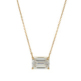 14KT Yellow Gold Lab Grown Diamond East-West Pendant Necklace – 2.05CT