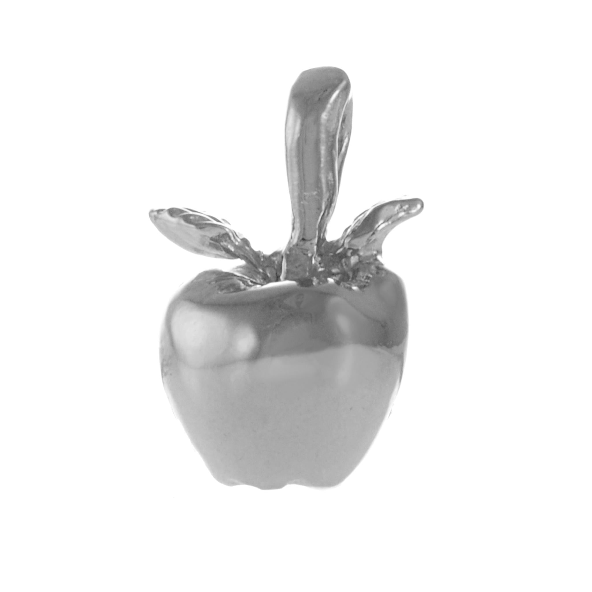 Sterling Silver Small NYC Apple Charm