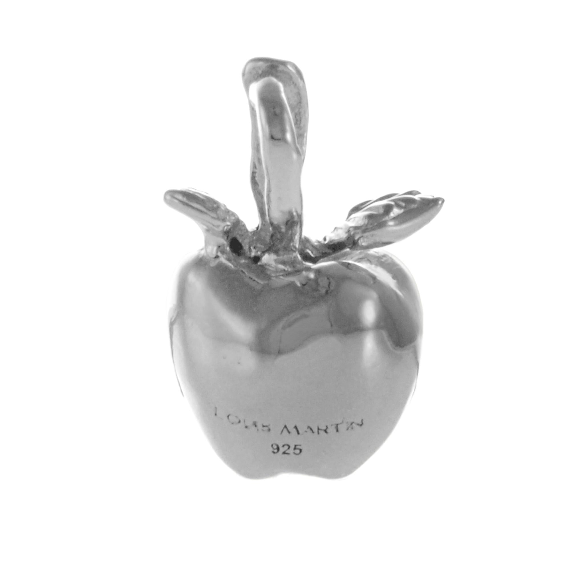 Sterling Silver Small NYC Apple Charm
