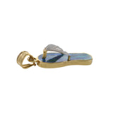 Vintage 14KT Two Tone Gold Opal Sandal Charm/Pendant