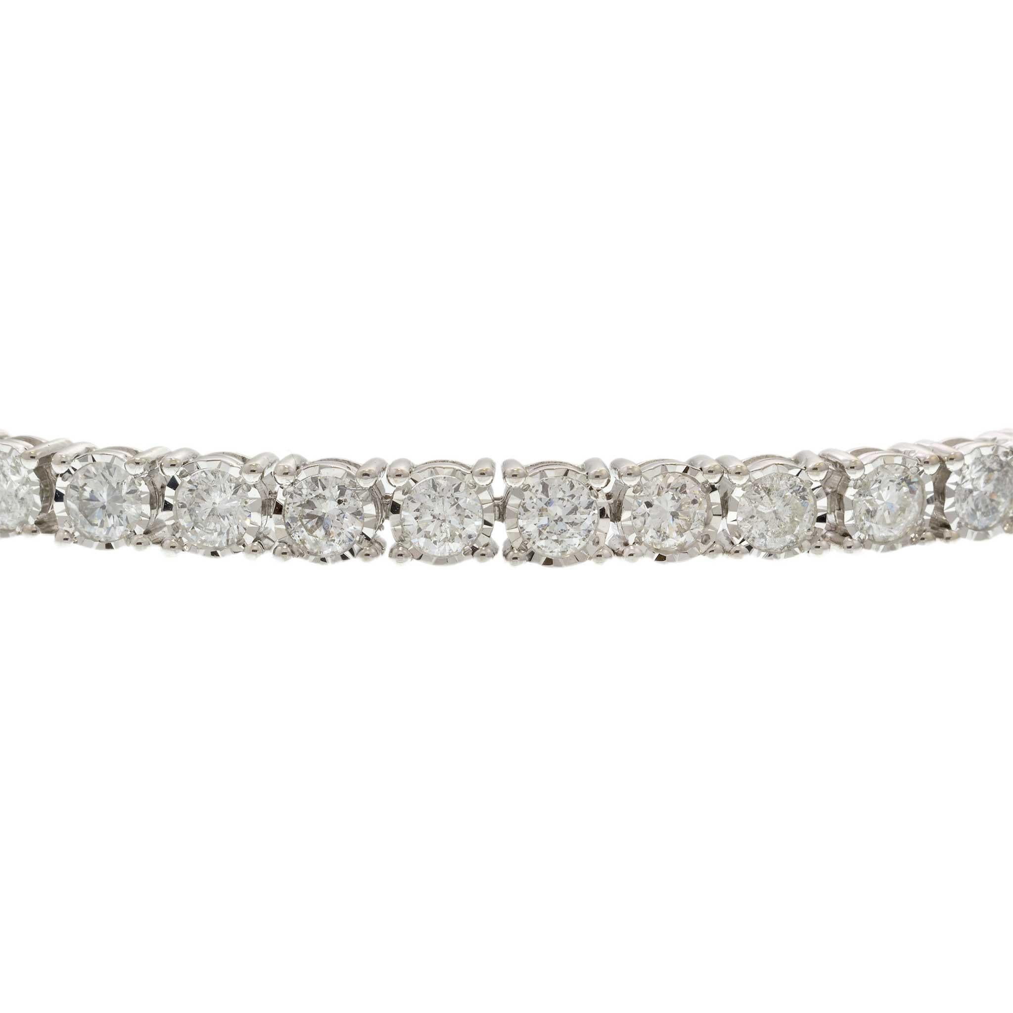 14KT White Gold Diamond Tennis Bracelet – 5.00CT-TW