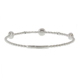 18KT White Gold Diamond Pavé Flex Bracelet – 0.60CTW