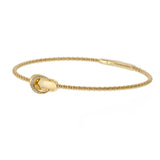 18KT Yellow Gold Diamond Sandal Flex Bracelet