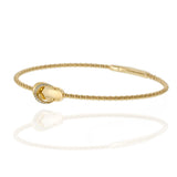 18KT Yellow Gold Diamond Sandal Flex Bracelet