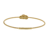 18KT Yellow Gold Diamond Sandal Flex Bracelet