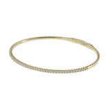 14KT Yellow Gold Flexible Diamond Bangle – 3/4CT-TW
