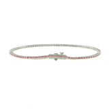 14KT White Gold Lab Grown Pink Diamond Tennis Bracelet – 1.50CTW