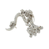 Estate Deco Platinum and Diamond Ribbon Brooch