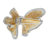 Vintage Two-Tone Diamond Bow Brooch in 18KT Gold (20.00 CTW)