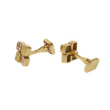 Vintage French circa 1950 Mauboussin 18KT Yellow Gold Dice Cufflinks