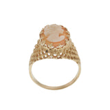 Retro Era Portrait Cameo Ring in 14KT Yellow Gold