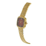 Vintage 18KT Rolex Cellini Ref. 4082 Red Vignette Diamond Dial Watch