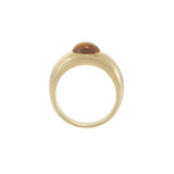 Vintage Tiffany & Co. 18KT Yellow Gold Cabochon Citrine Dome Ring