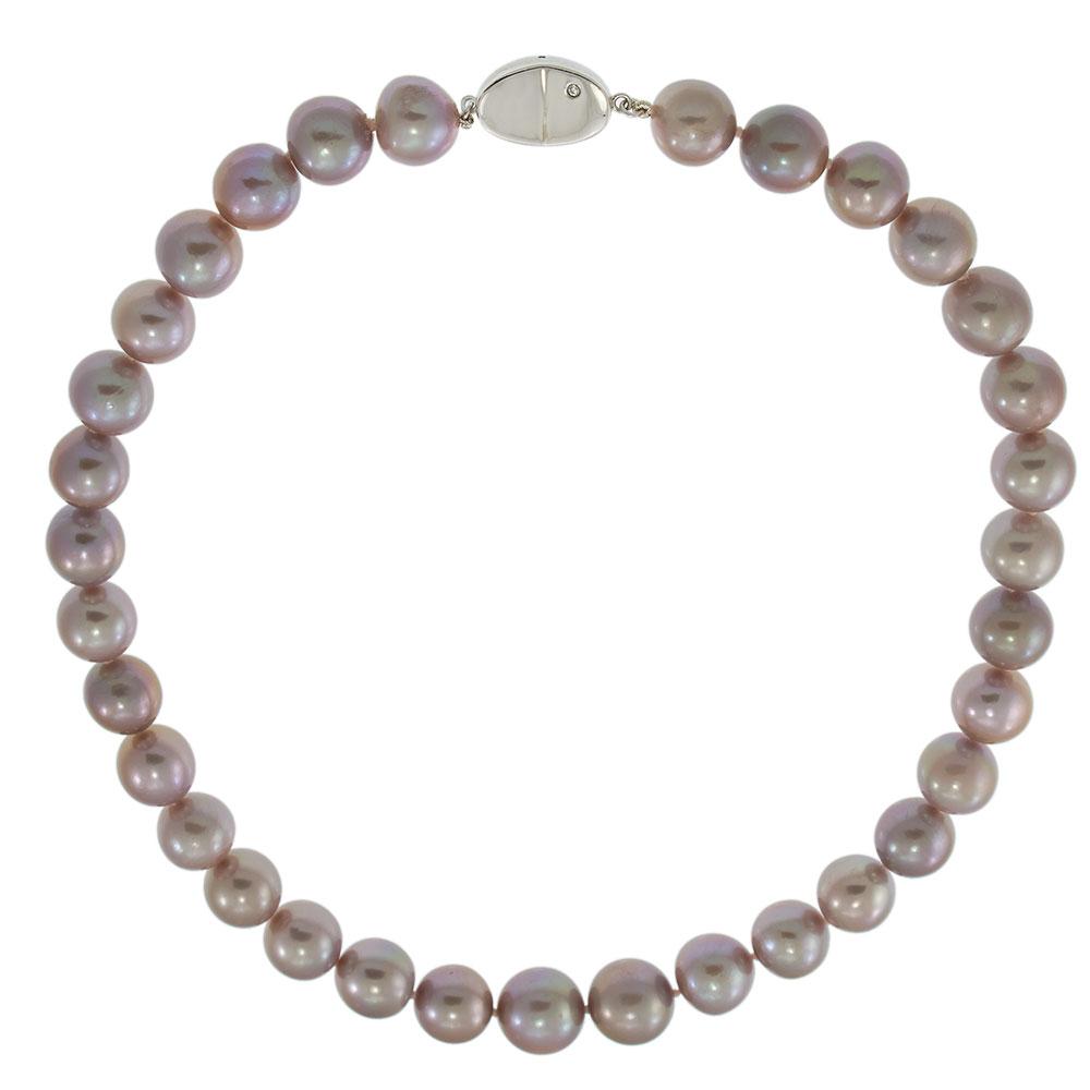 Genuine 11–14MM Pink Pearl Strand 18" Necklace
