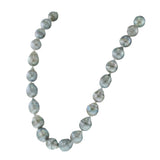 Grey Tahitian Baroque Pearl Strand Necklace with Sterling Silver Clasp