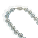 Grey Tahitian Baroque Pearl Strand Necklace with Sterling Silver Clasp