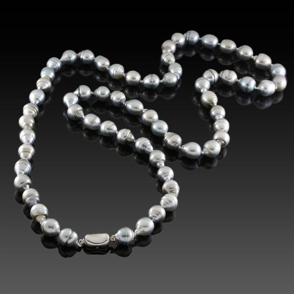 Genuine Gray Tahitian Pearl Necklace
