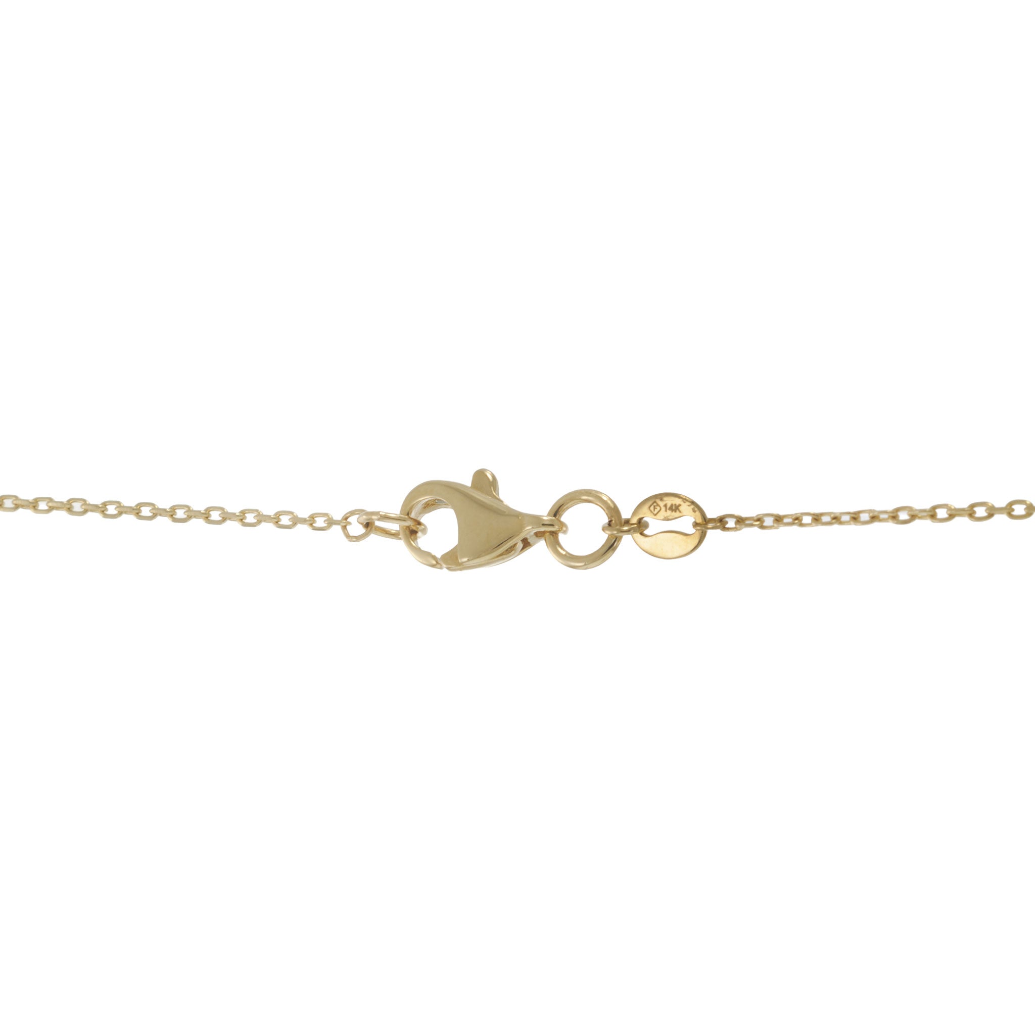 14KT Yellow Gold Raindrop Pendant Necklace