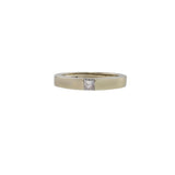 14KT White Gold Vintage Solitaire Diamond Ring