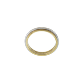 Tiffany & Co. Platinum and 18KT Yellow Gold Milgrain Edge Wedding Band 3.5mm