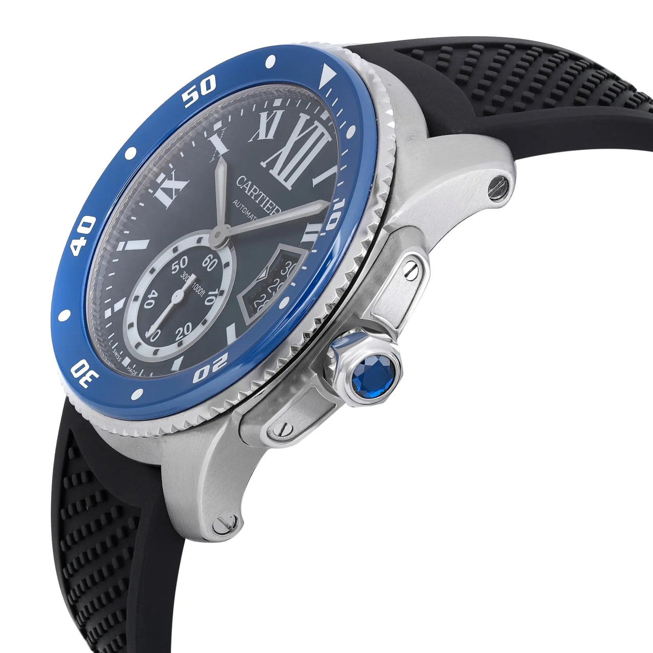 Calibre De Cartier WSCA0011 Diver Blue 42mm Stainless Steel Watch