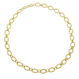 14KT Yellow Gold 18" Oval Link Chain with Hidden Clasp