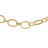 14KT Yellow Gold 18" Oval Link Chain with Hidden Clasp