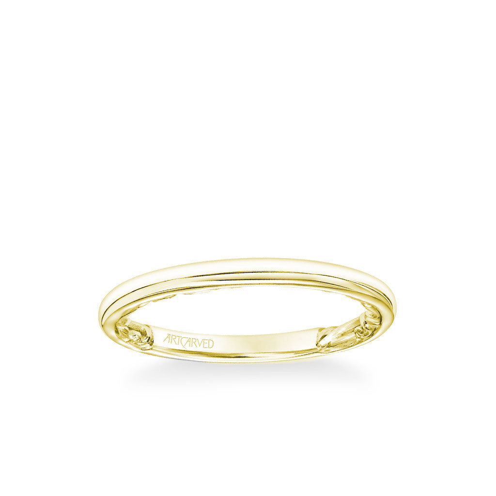 Beryl Lyric Collection Classic Polished Wedding Band