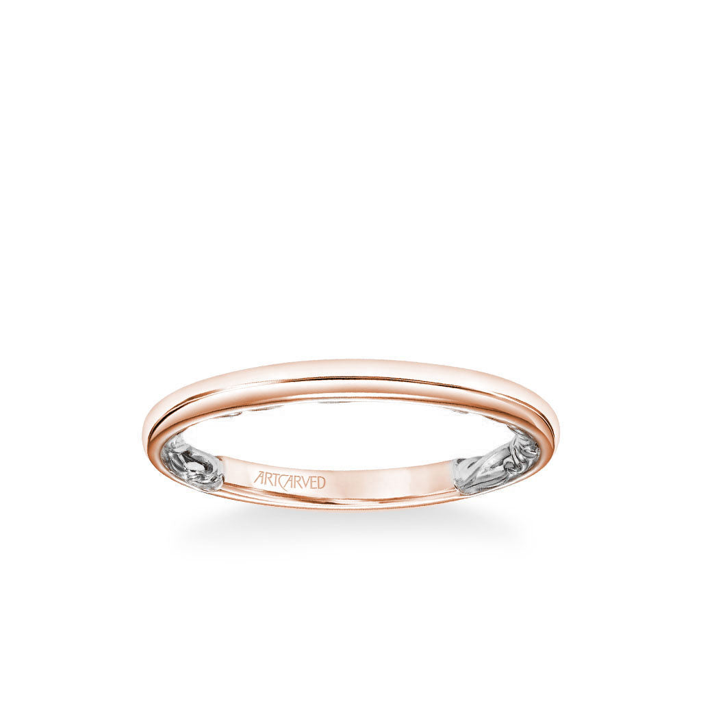Aileen Lyric Collection Classic Polished Wedding Band