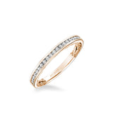 Christy Lyric Collection Classic Channel Set Diamond Wedding Band