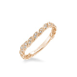 Anouk Lyric Collection Contemporary Diamond Floral Wedding Band