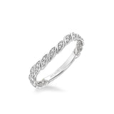 Anouk Lyric Collection Contemporary Diamond Floral Wedding Band