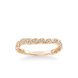 Anouk Lyric Collection Contemporary Diamond Floral Wedding Band