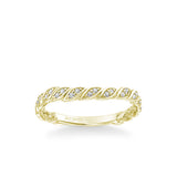 Anouk Lyric Collection Contemporary Diamond Floral Wedding Band