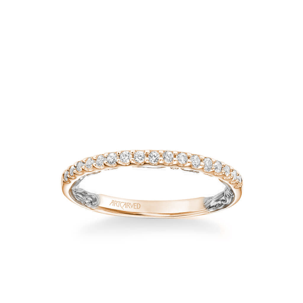 Theda Lyric Collection Classic Diamond Wedding Band