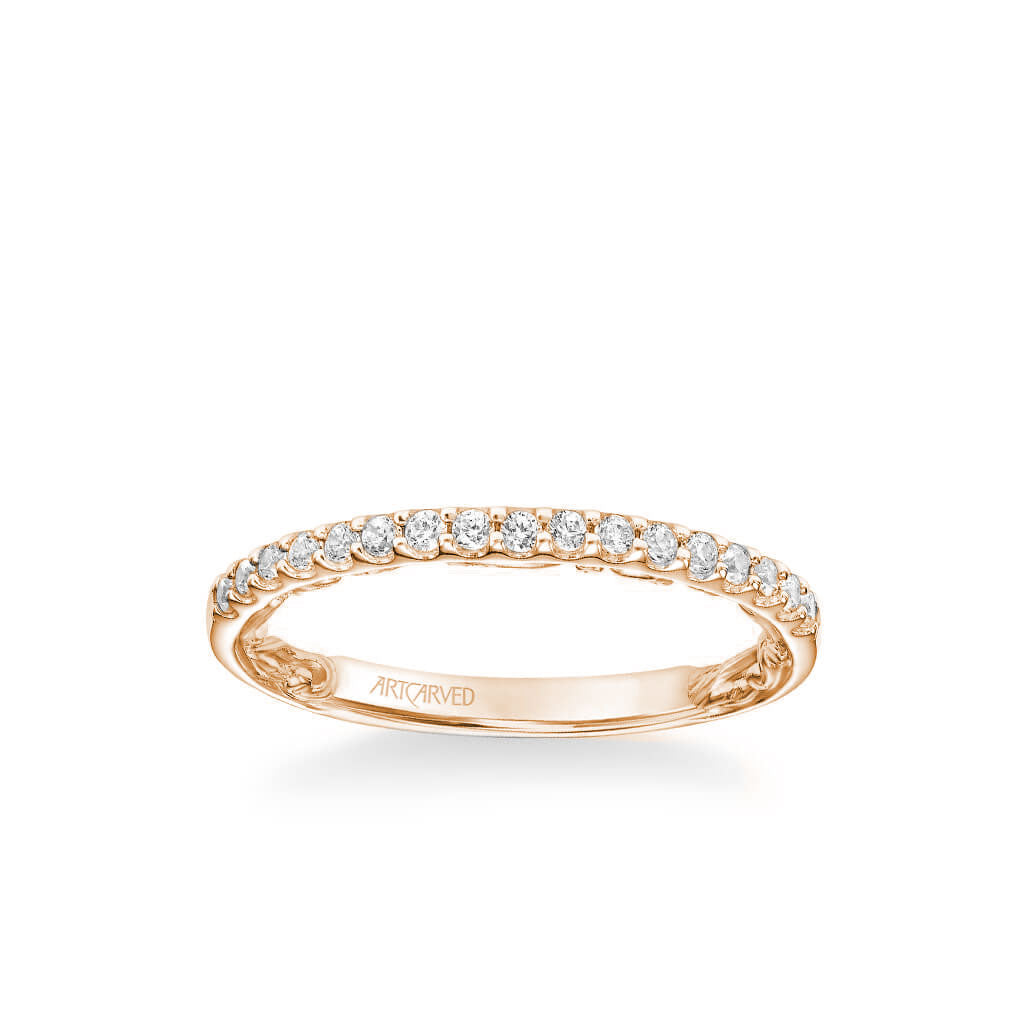 Theda Lyric Collection Classic Diamond Wedding Band