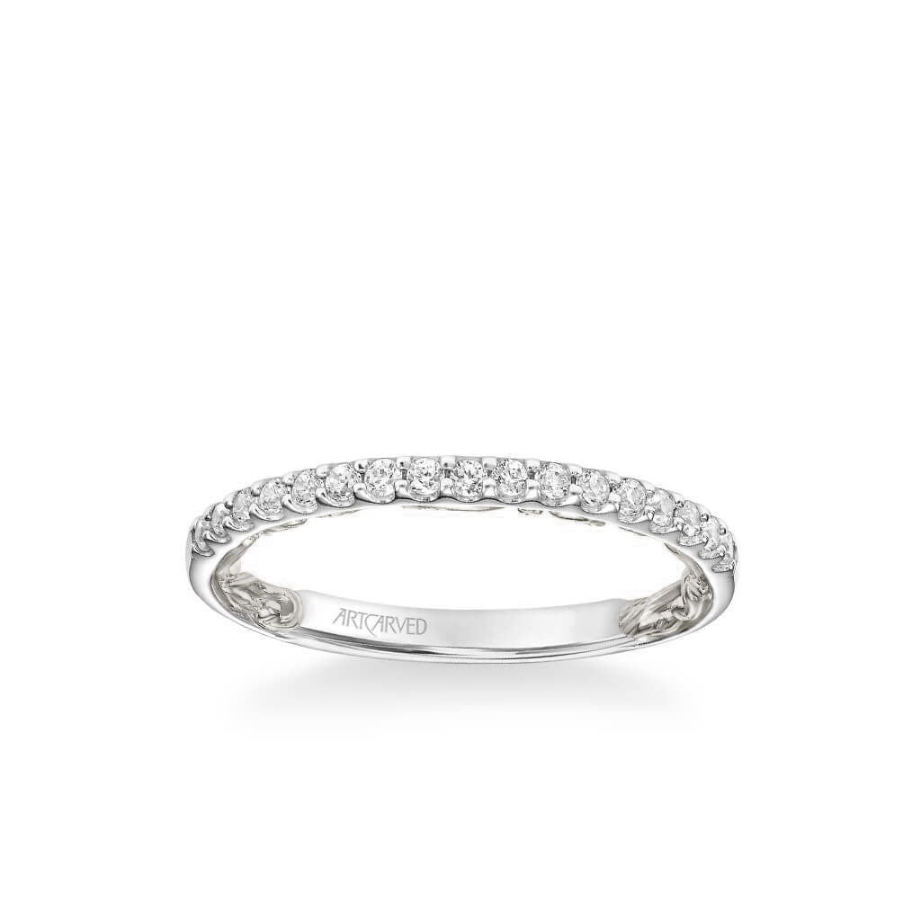 Theda Lyric Collection Classic Diamond Wedding Band