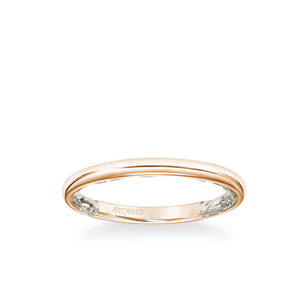 Courtney Lyric Collection Classic Polished Wedding Band