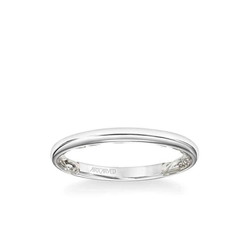 Courtney Lyric Collection Classic Polished Wedding Band