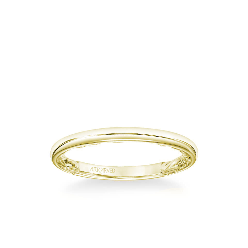 Courtney Lyric Collection Classic Polished Wedding Band