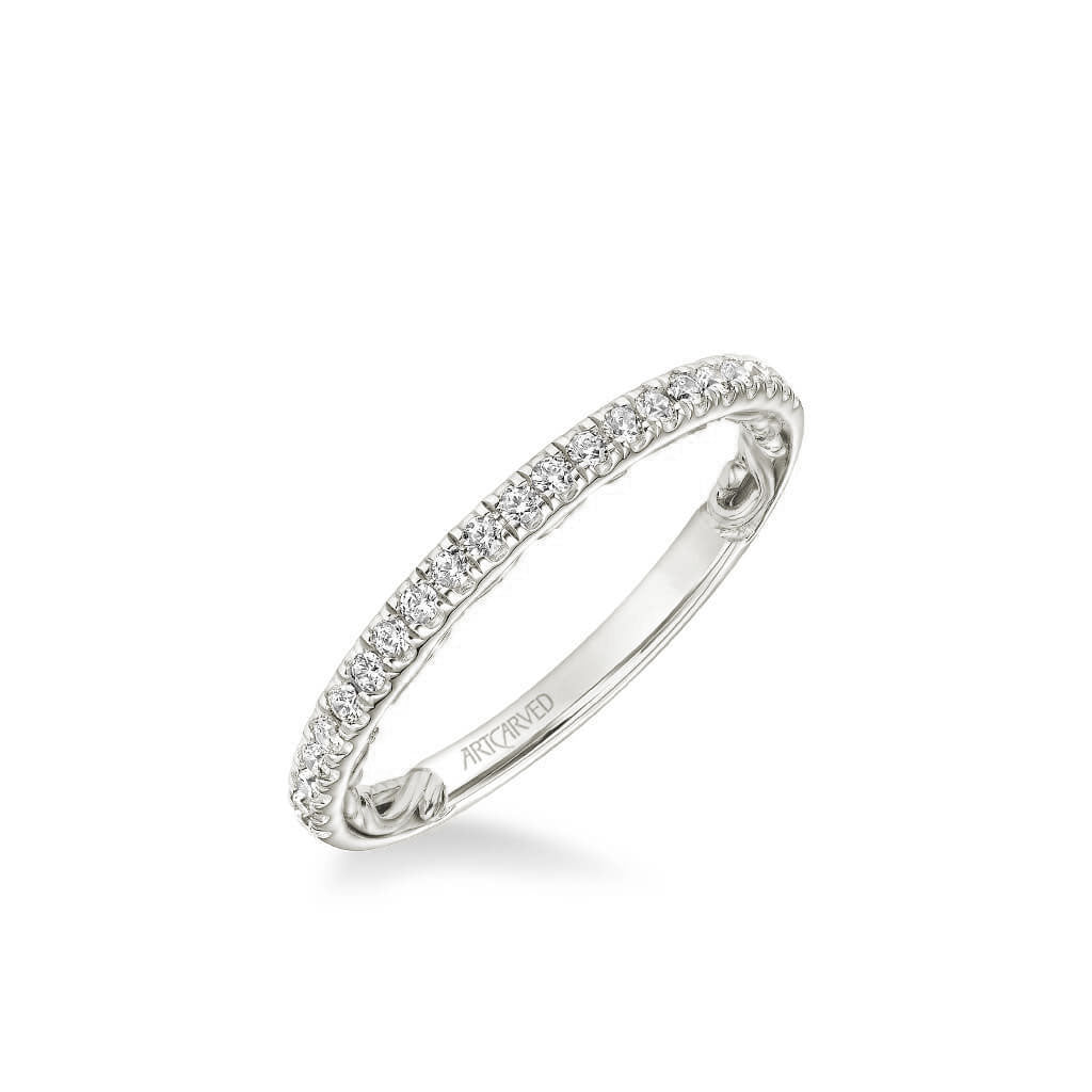 Cici Lyric Collection Classic Diamond Wedding Band